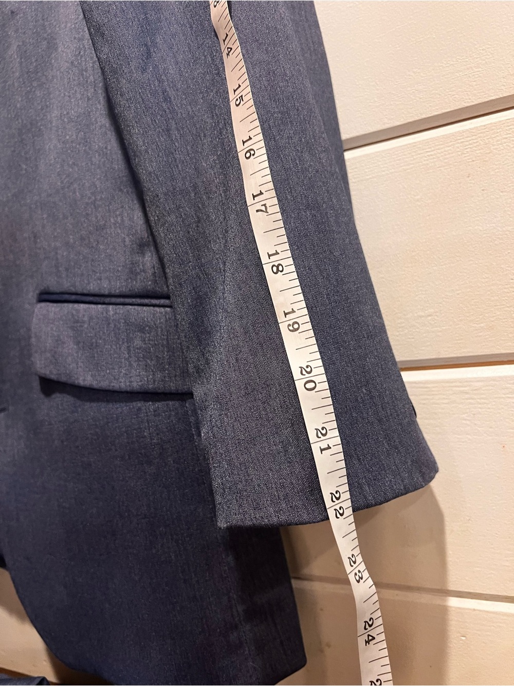 Savile Row Tailored Slate Blue Two-Piece Suit Custom Sizing Two Button - Picture 8 of 16